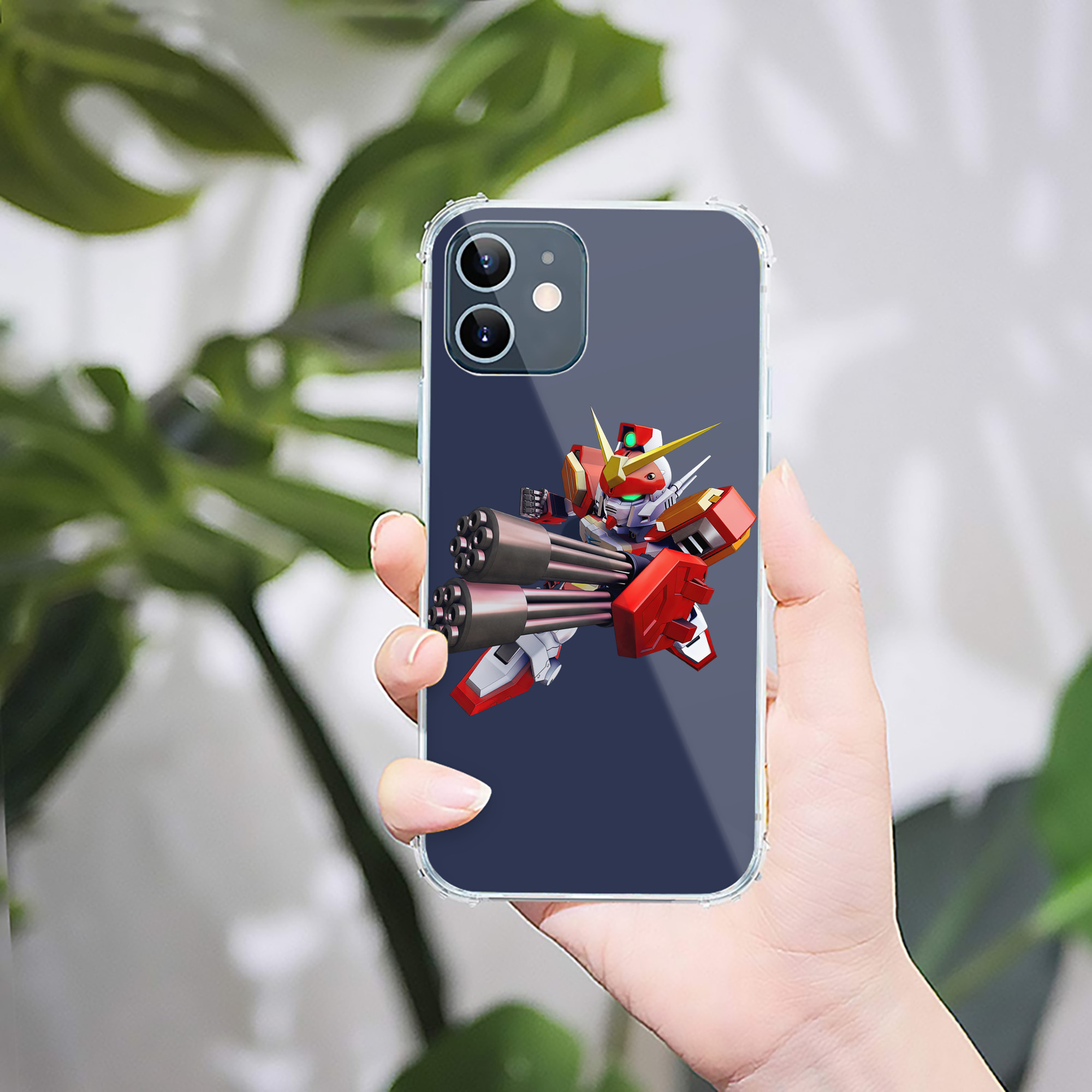 （画像用） 機動戦士ガンダム Mobile Suit Gundam 【iPhone 12シリーズ対応】透明スマホケース（クリアソフトケース）